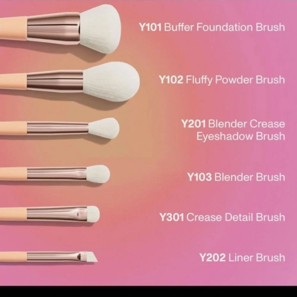 Morphe Aurascape 6 piece brush set NWT